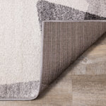 Focus 7'10" x 10'6" Geometric Shapes Area Rug - Grey, White