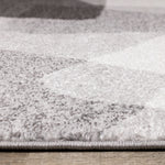 Focus 5'3" x 7'7" Geometric Shapes Area Rug - Grey, White