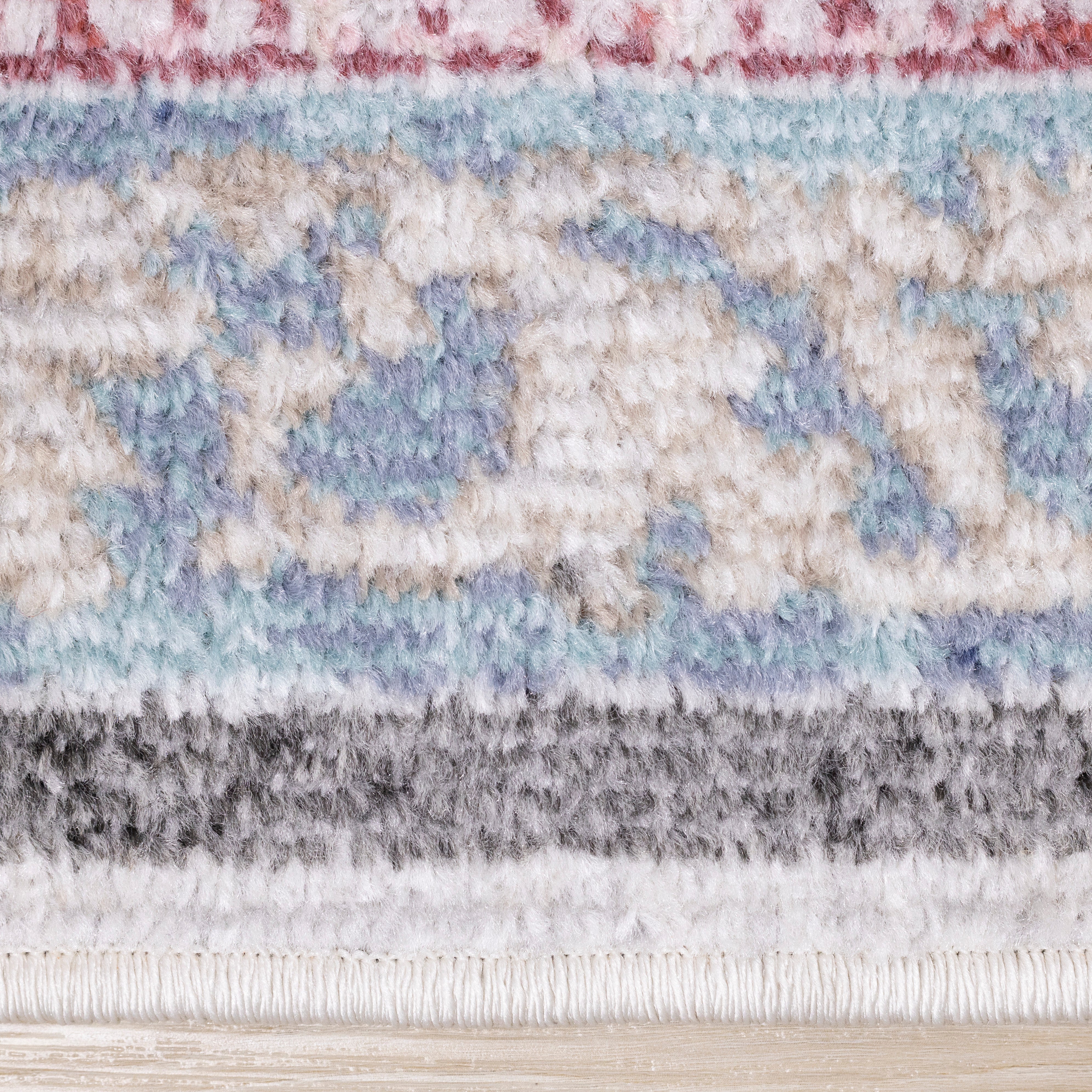 Fresco 5'3" x 7'7" Floral Border Area Rug