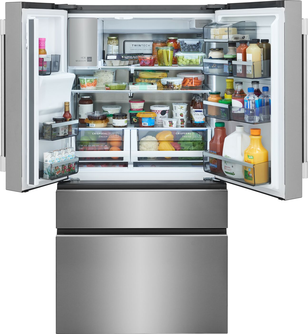 Frigidaire Professional 36" 21.4 Cu. Ft. Stainless Steel Counter-Depth 4-Door French Door Refrigerator - PRMC2290BF