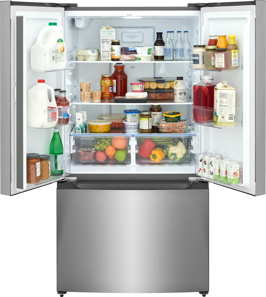 Frigidaire 35.3" 19.9 Cu. Ft. Fingerprint Resistant Stainless Steel Look Counter-Depth French Door Refrigerator - FRFG2011AV