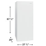 Frigidaire 27.75" 16 Cu. Ft. White Garage Ready Convertible Upright Freezer - FFUE1626AW