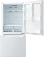 Frigidaire 30" 18.7 Cu. Ft. White Standard-Depth Bottom Freezer Refrigerator - FRBE1925AW