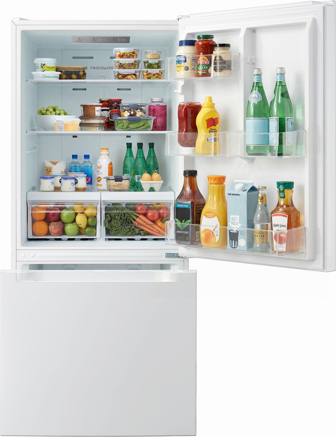 Frigidaire 30" 18.7 Cu. Ft. White Standard-Depth Bottom Freezer Refrigerator - FRBE1925AW