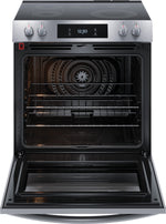 Frigidaire Gallery Smudge-Proof Stainless Steel 30" Front Control Electric Range with Total Convection (6.2 Cu. Ft) - GCFE306CBF