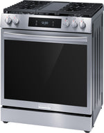 Frigidaire Gallery Stainless Steel 30" Front Control Gas Range with Total Convection (6.1 Cu. Ft) - GCFG3060BF