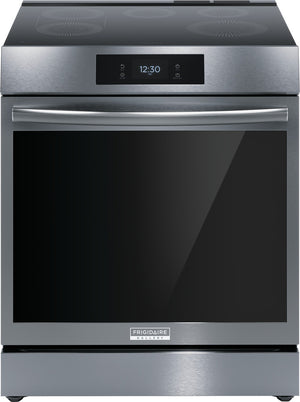 Frigidaire Gallery Cuisinière à induction 6,2 pi³ à commande frontale avec convection totale 30 po acier inoxydable noir Smudge-ProofMC GCFI306CBD