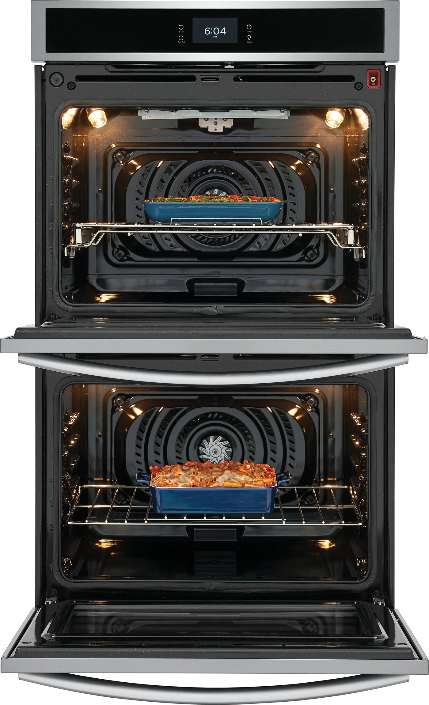 Frigidaire Gallery Smudge-Proof Stainless Steel 30" Double Wall Oven with Total Convection (10.6 Cu. Ft)- GCWD3067AF