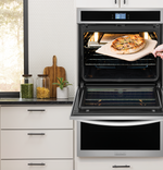Frigidaire Gallery Stainless Steel 30" Double Electric Wall Oven with Stone-Baked Pizza (10.6 Cu. Ft.) - GCWD3070AF