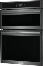 Frigidaire Gallery Smudge-Proof Black Stainless Steel 30" Wall Oven and Microwave Combination (1.7 Cu. Ft. / 5.3 Cu. Ft.) - GCWM3067AD