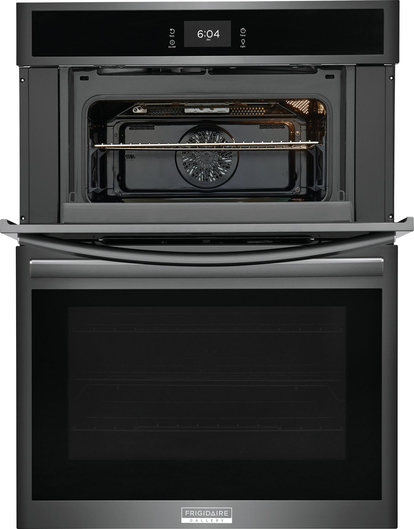 Frigidaire Gallery Smudge-Proof Black Stainless Steel 30" Wall Oven and Microwave Combination (1.7 Cu. Ft. / 5.3 Cu. Ft.) - GCWM3067AD