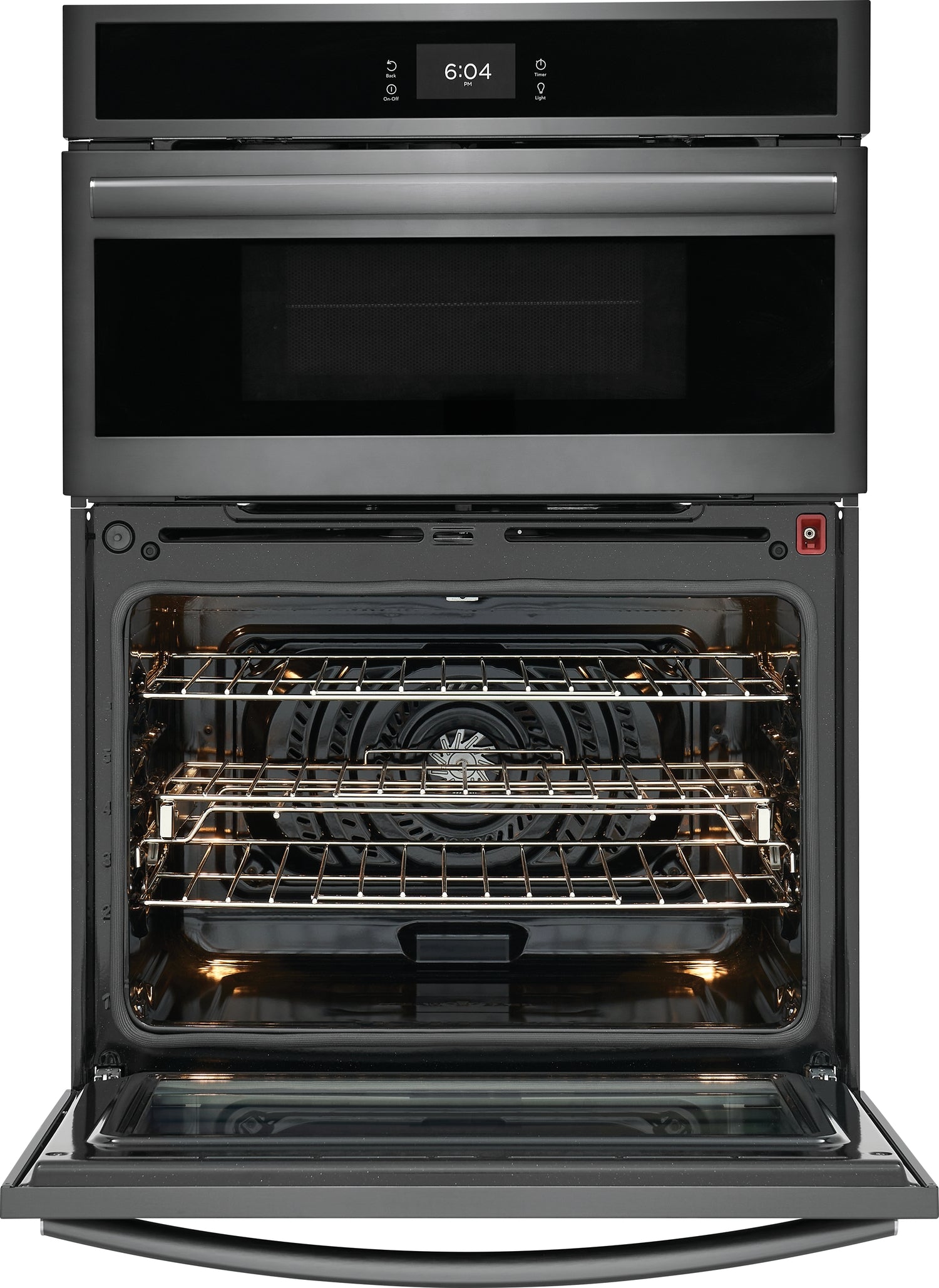 Frigidaire Gallery Smudge-Proof Black Stainless Steel 30" Wall Oven and Microwave Combination (1.7 Cu. Ft. / 5.3 Cu. Ft.) - GCWM3067AD