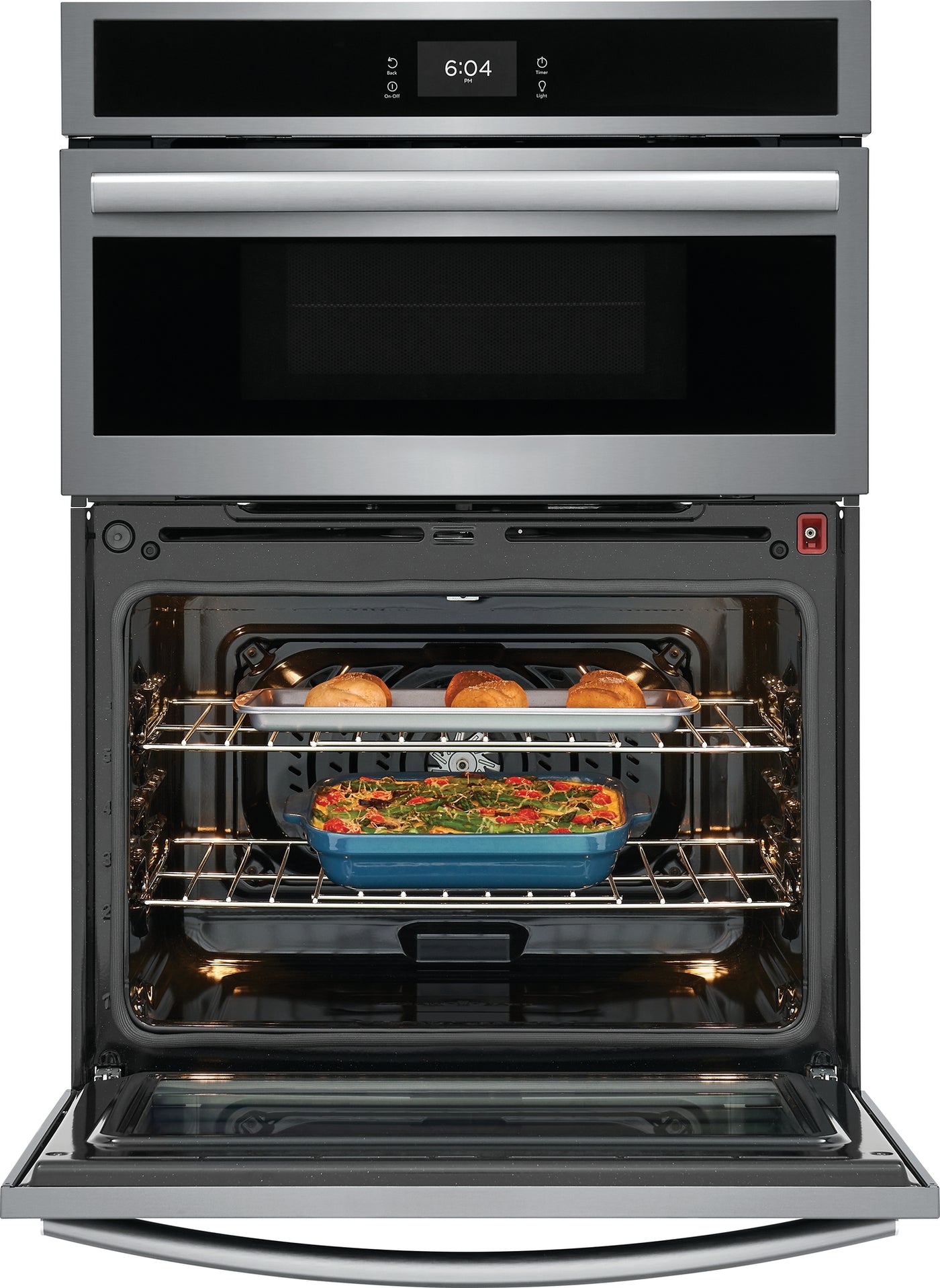 Frigidaire Gallery Smudge-Proof Stainless Steel 30" Wall Oven and Microwave Combination (1.7 Cu. Ft. / 5.3 Cu. Ft.) - GCWM3067AF