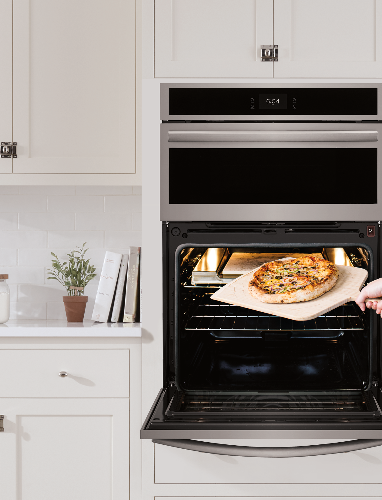 Frigidaire Gallery Stainless Steel 30" Electric Wall Oven and Microwave Combination with Stone-Baked Pizza (5.3 Cu. Ft.) - GCWM3070AF