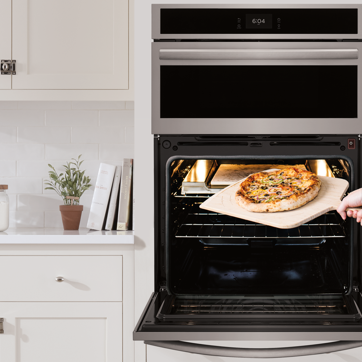 Frigidaire Gallery Stainless Steel 30" Electric Wall Oven and Microwave Combination with Stone-Baked Pizza (5.3 Cu. Ft.) - GCWM3070AF