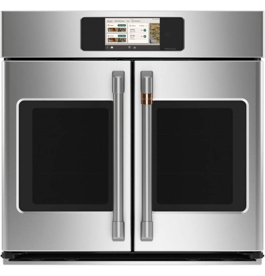 CAFÉ™ Professional Series 30" Stainless Steel French-Door Wall Oven with touchscreen and dual glass doors