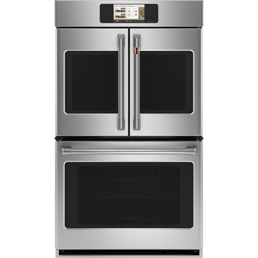 CAFÉ™ Professional Series 30" Stainless Steel French-Door Double Wall Oven with touchscreen and glass doors