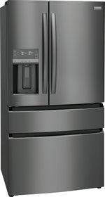 Frigidaire Gallery 36" 21.5 Cu. Ft. Smudge-Proof® Black Stainless Steel Counter-Depth 4-Door French Door Refrigerator - GRMC2273CD