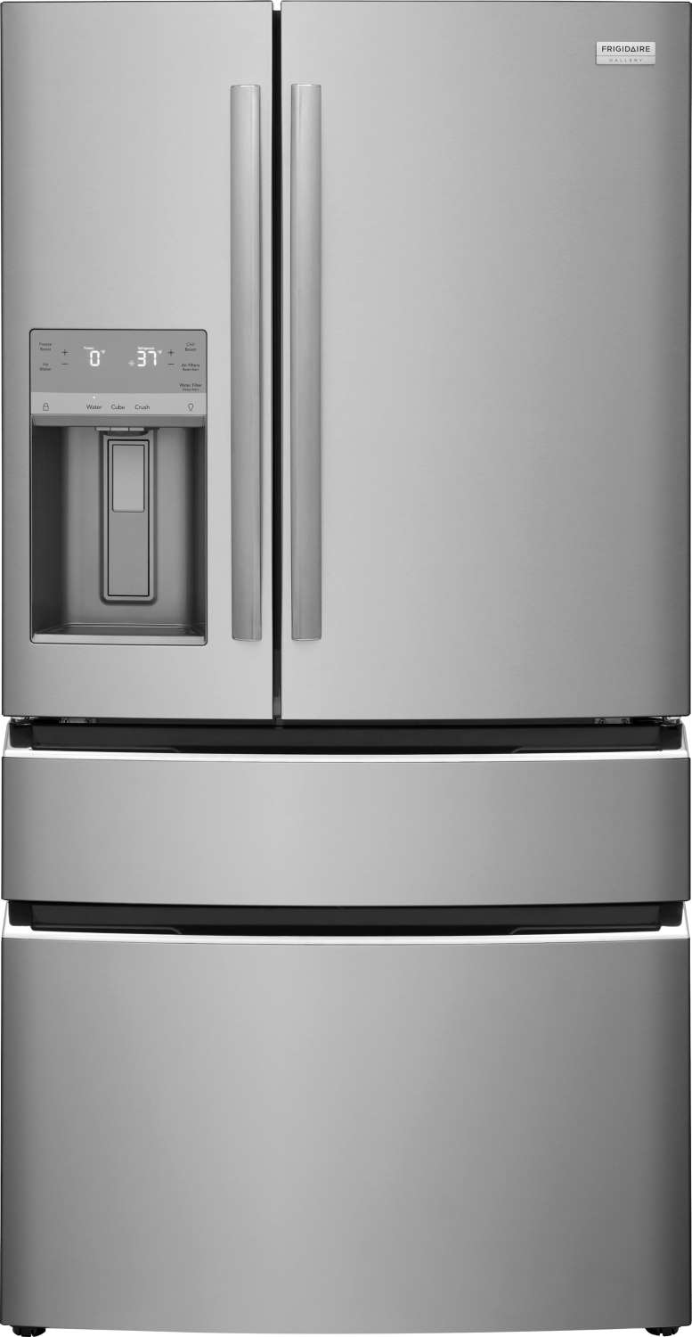 Frigidaire Gallery 36" 26.3 Cu. Ft. Smudge-Proof® Stainless Steel 4-Door French Door Refrigerator - GRMS2773AF