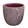 Garden Party Pot extérieur petit pour plante - rouge, brun