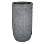Garden Party Layered Geometric Texture Small Planter - Dark Grey