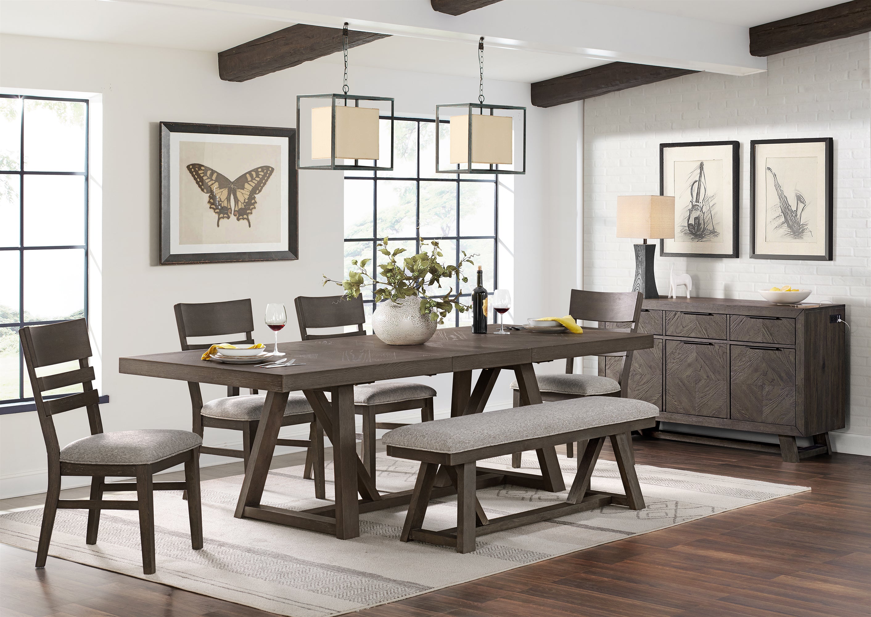 Hearst Side Chair - Brown