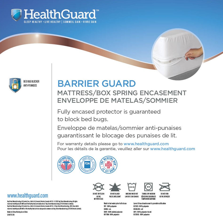 HealthGuard Twin XL Barrier Guard