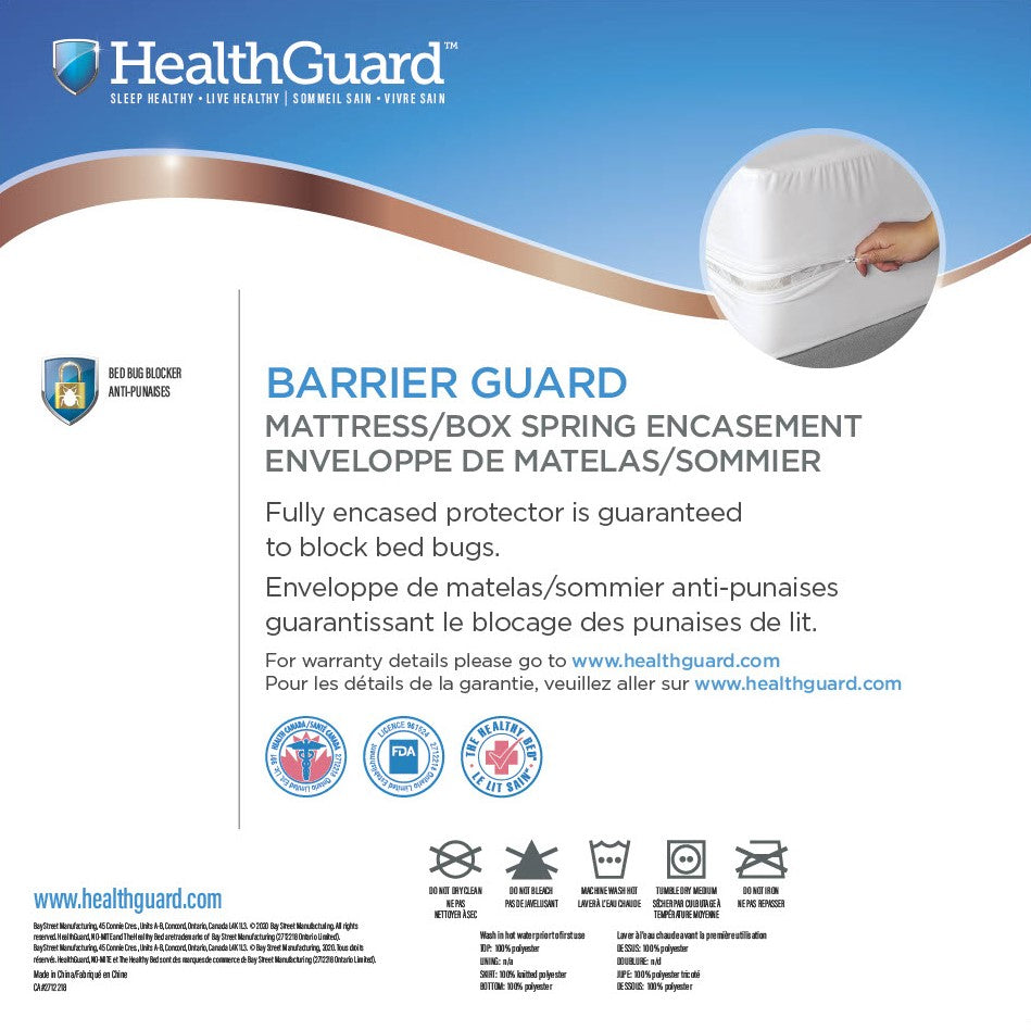 HealthGuard Queen Barrier Guard