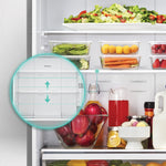 Hisense 31" 17 Cu. Ft. Fingerprint Resistant Titanium Counter-Depth Bottom-Freezer Refrigerator - RB17A2CSE