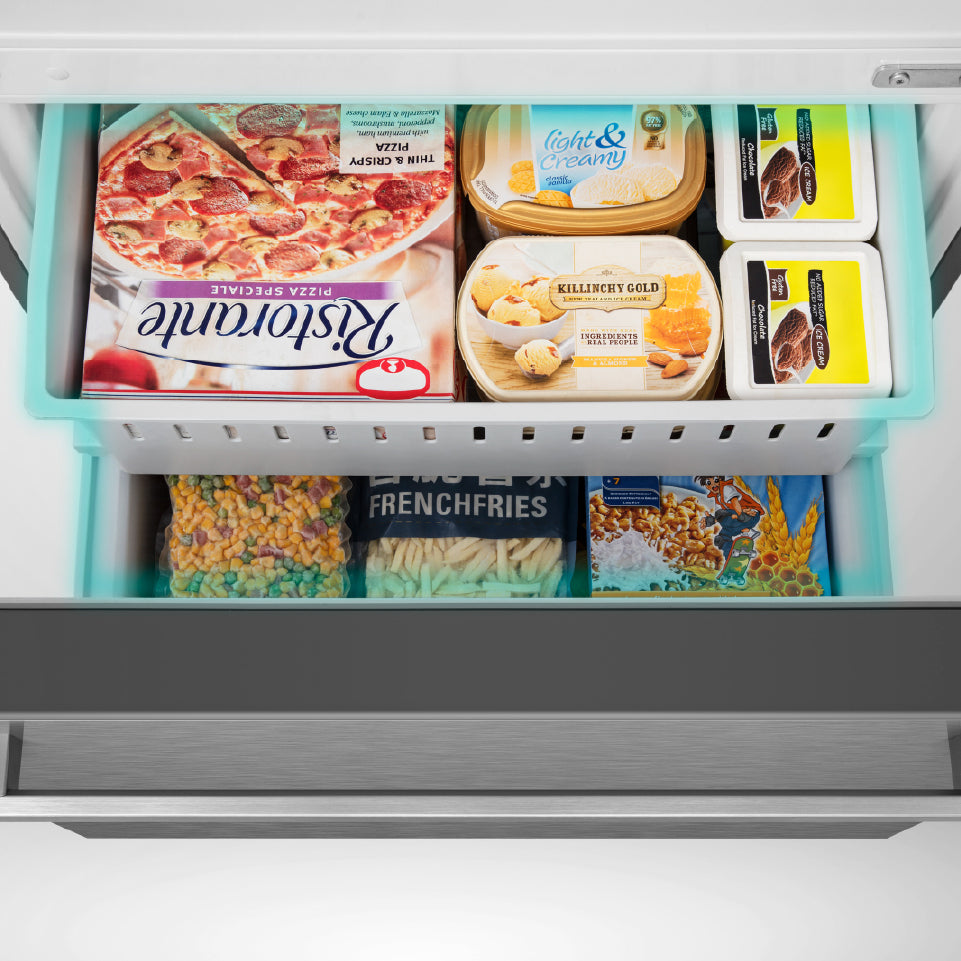 Hisense 31" 17 Cu. Ft. Fingerprint Resistant Titanium Counter-Depth Bottom-Freezer Refrigerator - RB17A2CSE