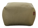 Baka Ottoman Square - Green Corduroy