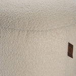 Gannon Ottoman Round - Beige Teddy