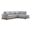 Marquis Sectionnel 2 mcx avec fauteuil allongé à droite – gris