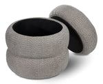 Praline Storage Ottoman - Grey