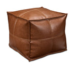 Truffle Square Ottoman - Brown
