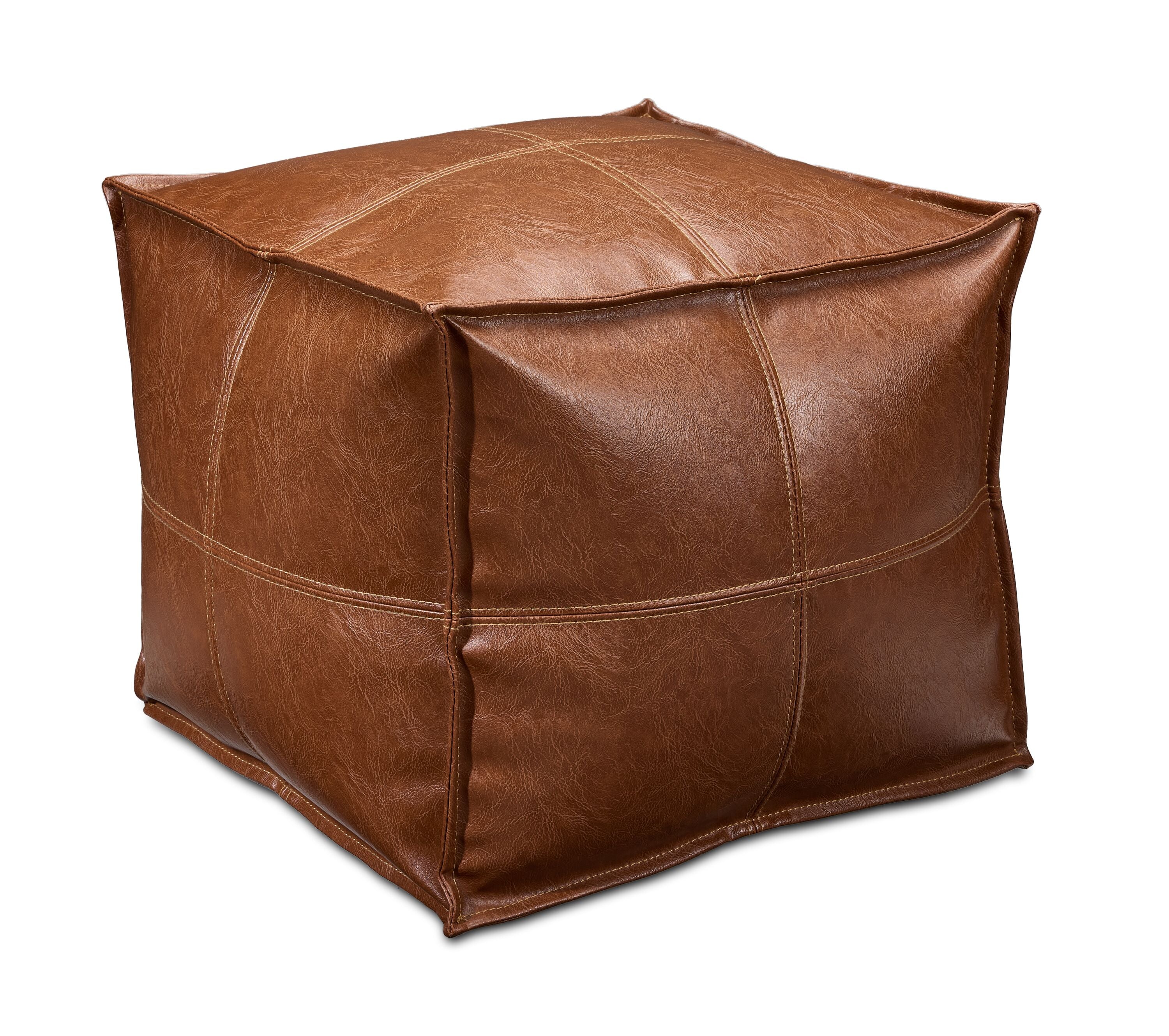 Truffle Square Ottoman - Brown