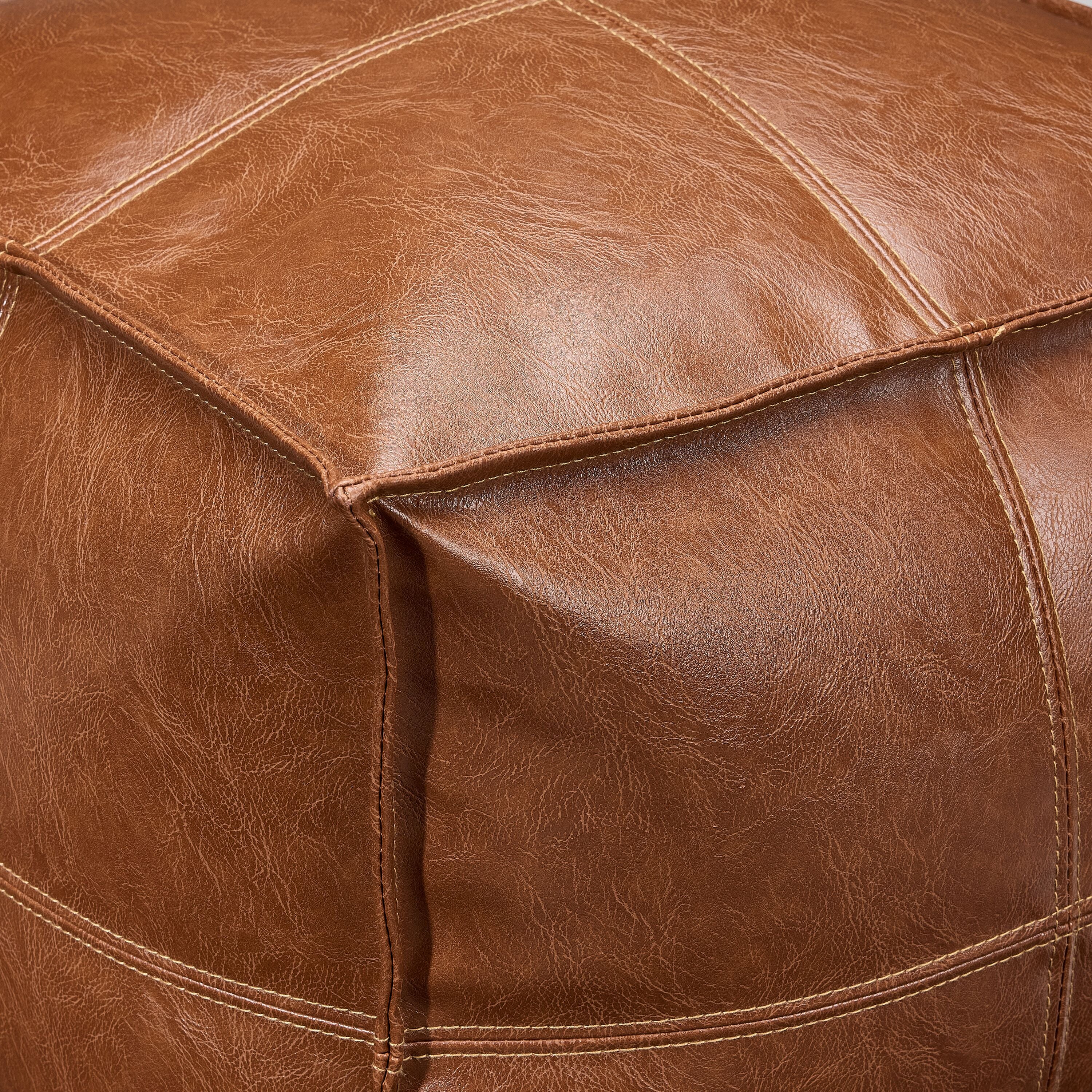 Truffle Square Ottoman - Brown
