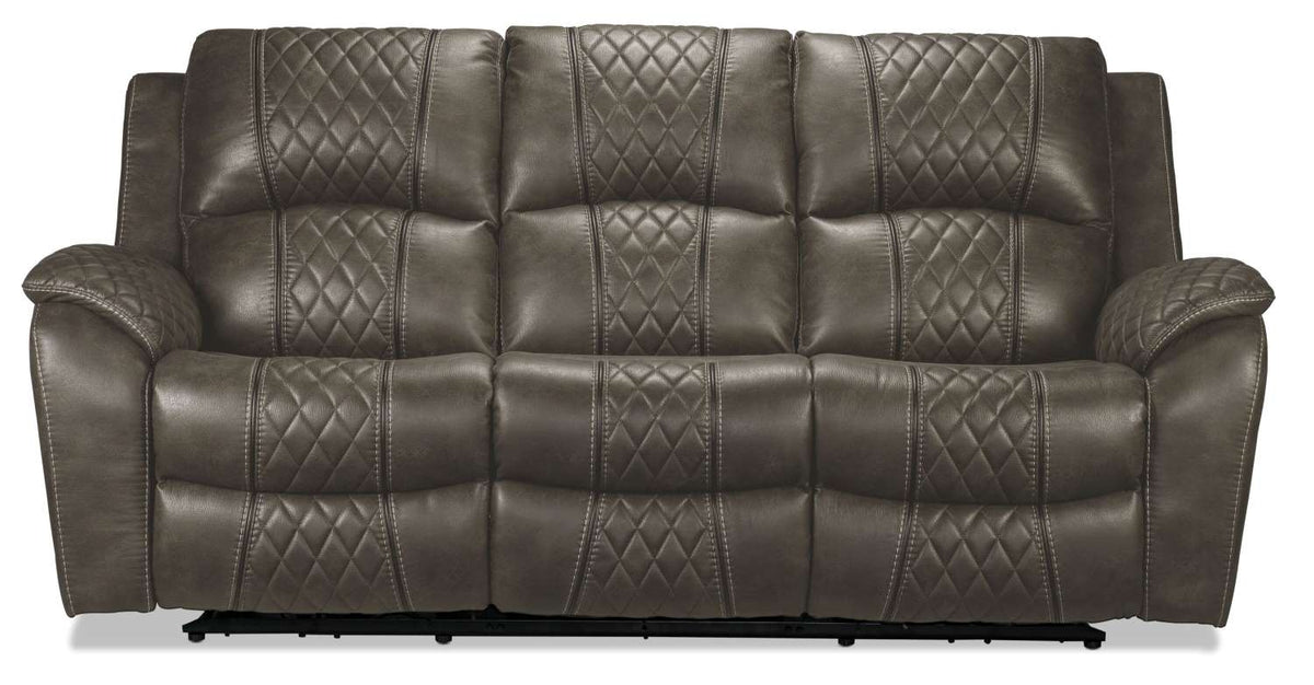 Wesley Sofa à inclinaison double électrique granite Léon