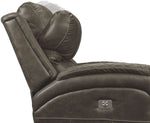 Wesley Dual Power Reclining Sofa - Granite
