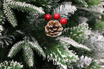 Lofoten 5ft Decorated Flocked Pine Christmas Tree