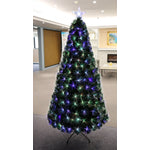 Elowen 5ft 7 Colour LED Fibre Optic Pre-Lit Christmas Tree - Multi-coloured