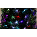 Elowen 5ft 7 Colour LED Fibre Optic Pre-Lit Christmas Tree - Multi-coloured