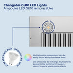 Hauslane Stainless Steel 36" Insert Convertible Range Hood - IN-R100SS-36