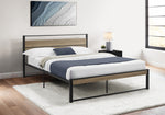 Sage Queen Bed - Grey/Black