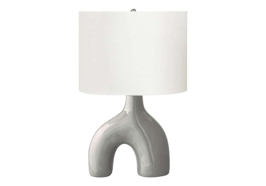 Elm Table Lamp - Light Grey