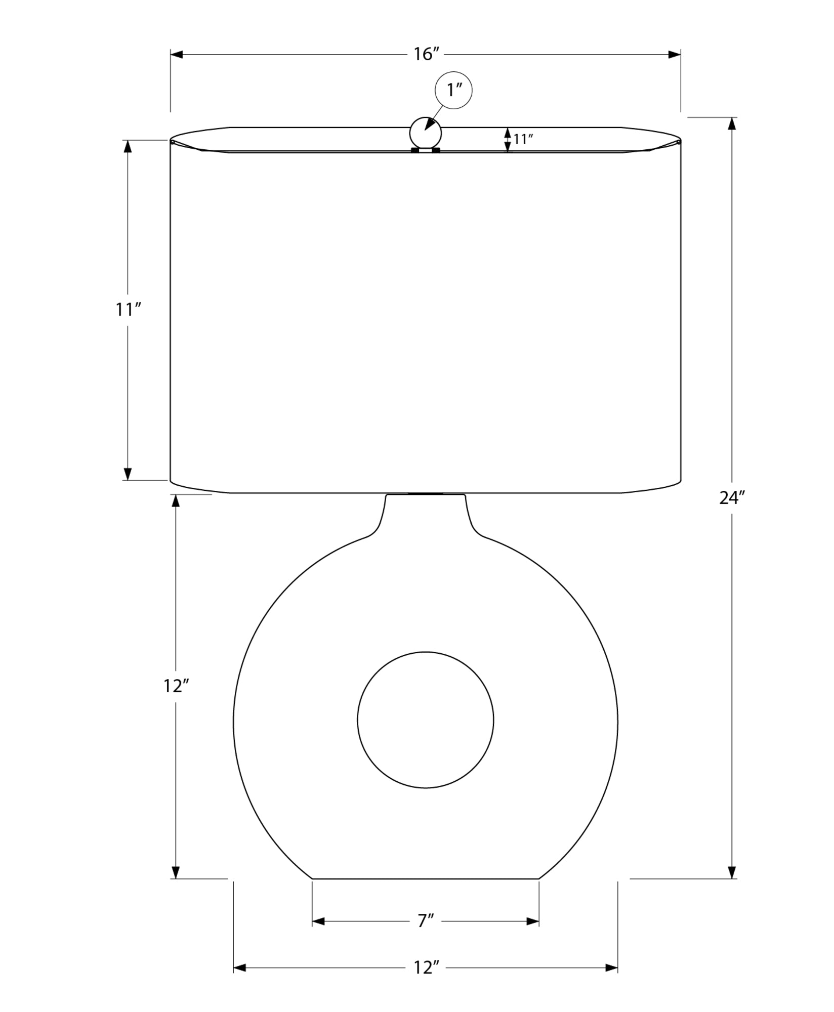 Birch Table Lamp - Light Grey