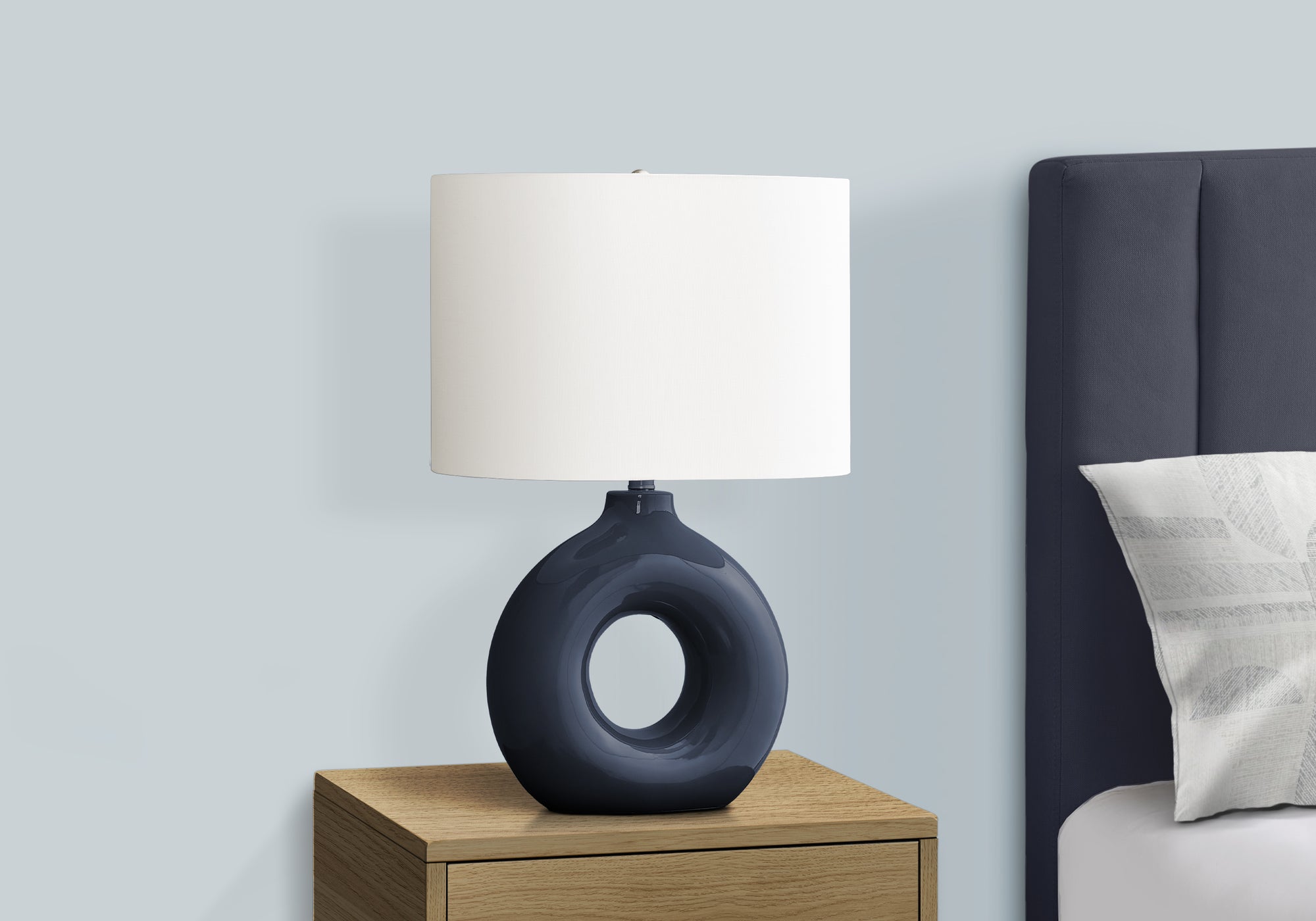 Birch Table Lamp - Blue