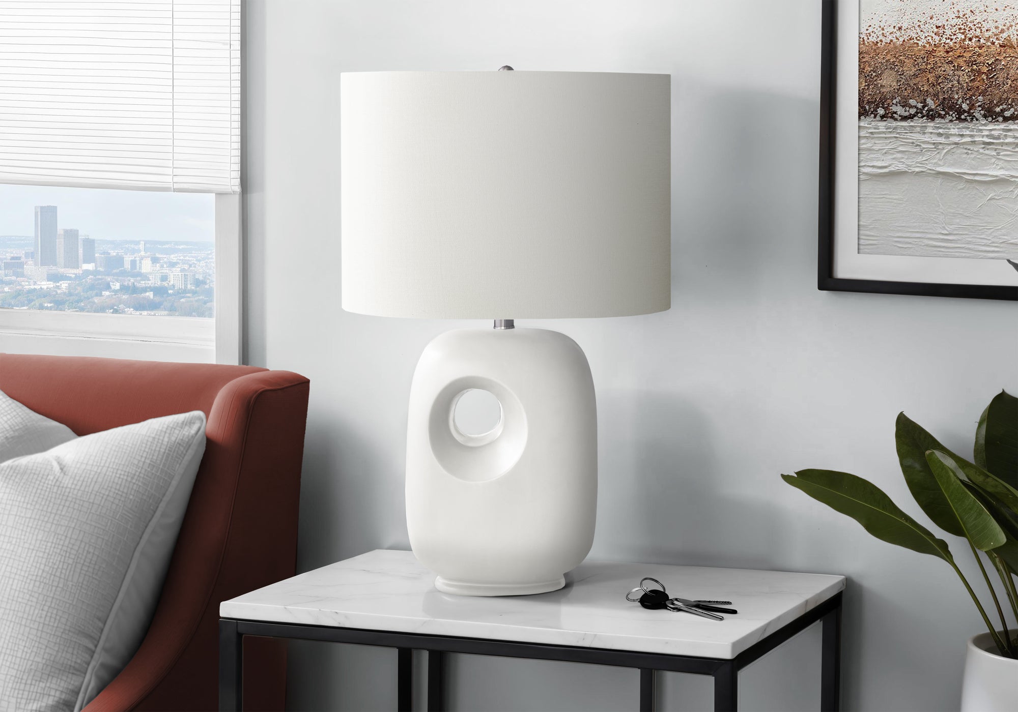 Nysa Table Lamp - White