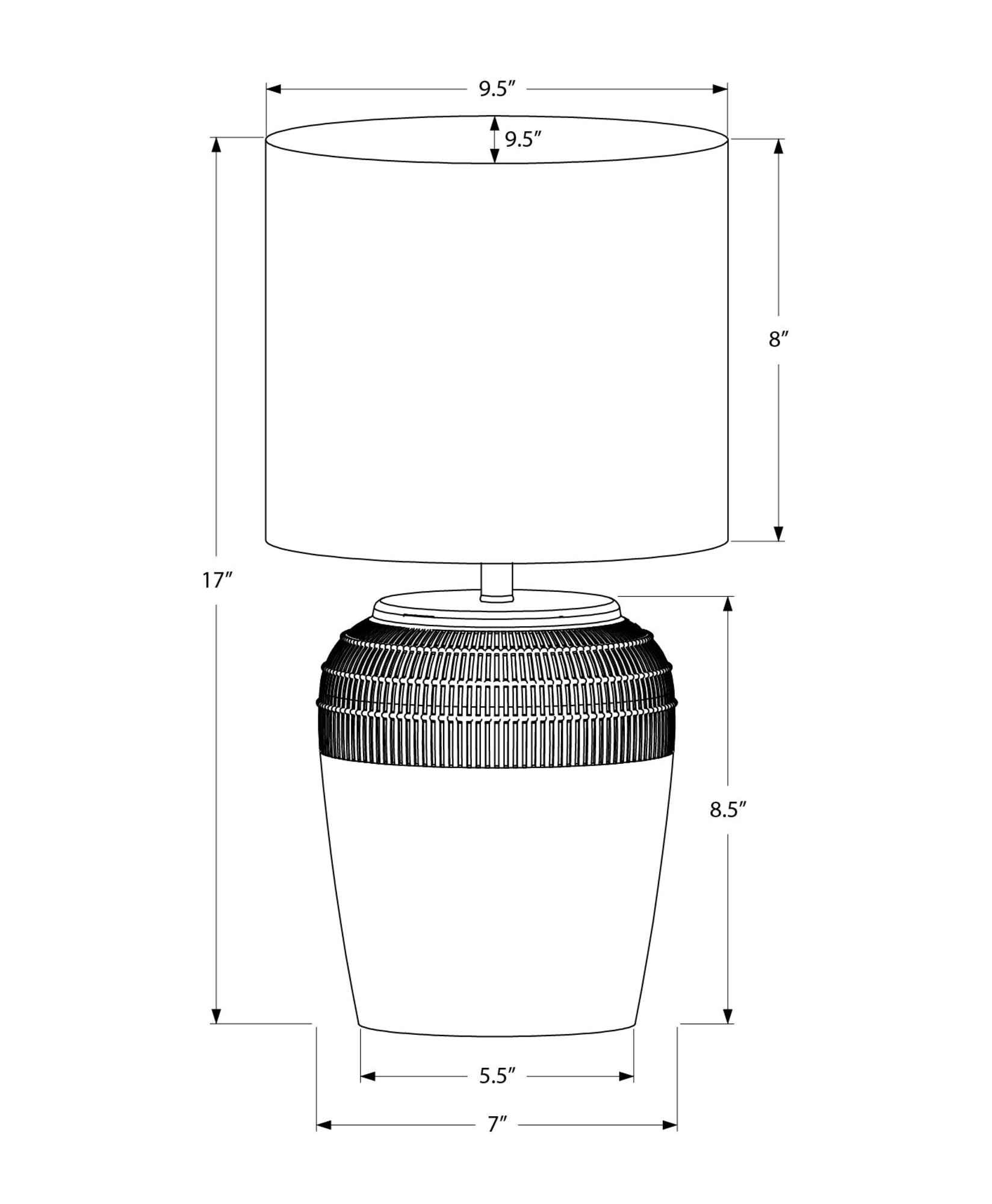 Zuna Table Lamp - Beige