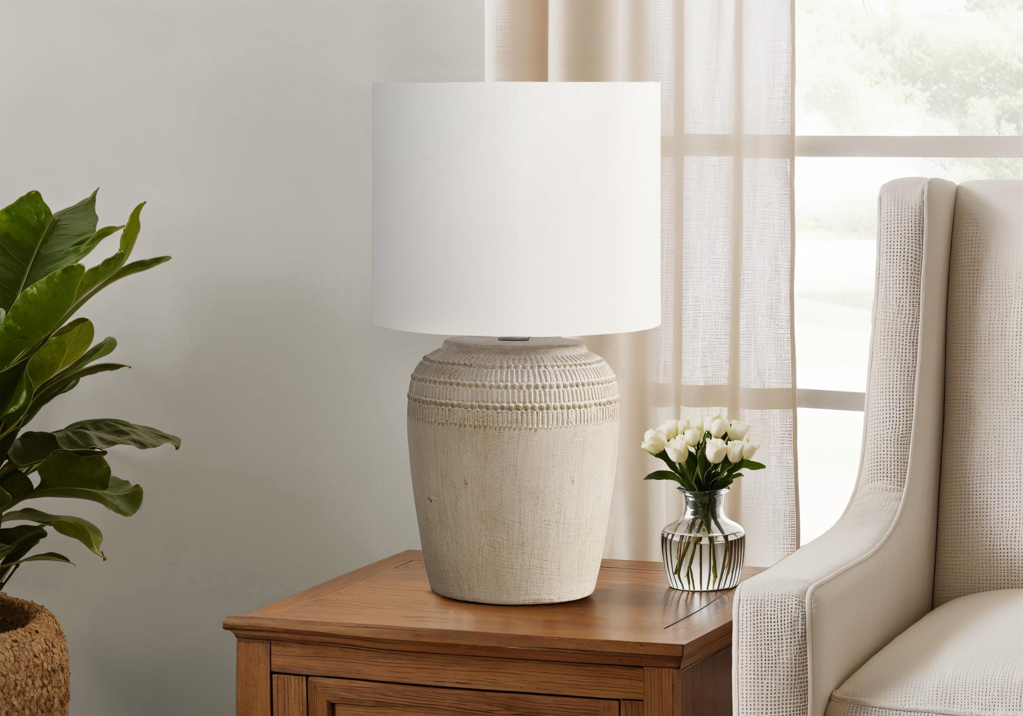 Zuna Table Lamp - Beige
